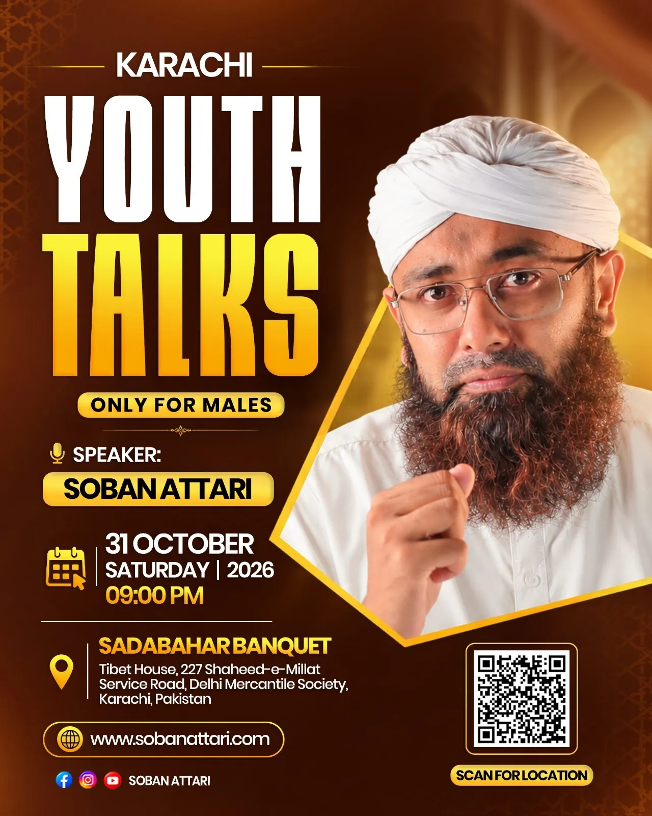 Youth Talks Karachi — event poster